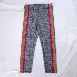 Rainbow Leg Stripe Leggings by Zara Terez Stretch Yoga Pants Sz Small